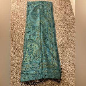 Real silk paisley Italian paisley scarf